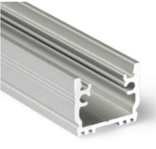 LED strip vloerprofiel 1 meter met afdekking 15,8 mm x 13,70 mm - VLOER12