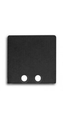 Eindkap voor LED profiel zonder kabeldoorvoer 18ZWART