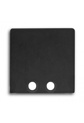 Eindkap voor LED profiel zonder kabeldoorvoer 18ZWART