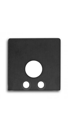 Eindkap voor LED profiel met kabeldoorvoer 18ZWART