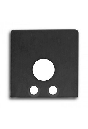 Eindkap voor LED profiel met kabeldoorvoer 18ZWART