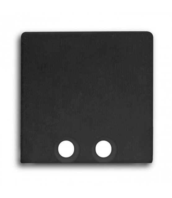 Eindkap voor LED profiel zonder kabeldoorvoer 18ZWART