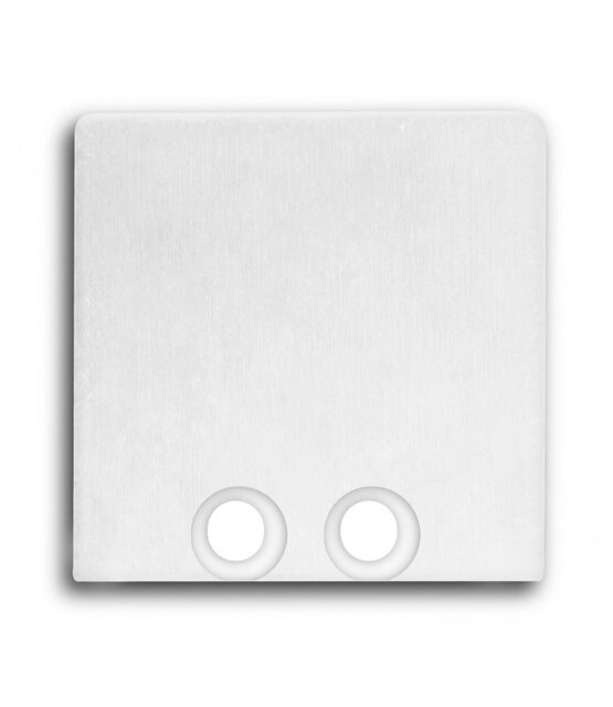 Eindkap voor LED profiel zonder kabeldoorvoer 18WIT