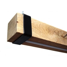 LED eikenhouten hanglamp - 150cm -  Dual White - 2700k - 6500k