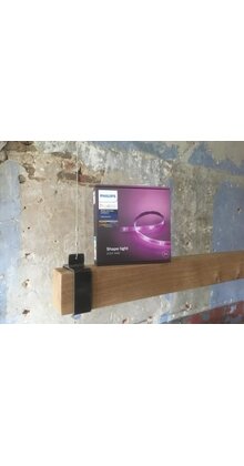 LED eikenhouten hanglamp - 100cm - LED strip