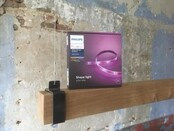 LED eikenhouten hanglamp - 120cm - LED strip