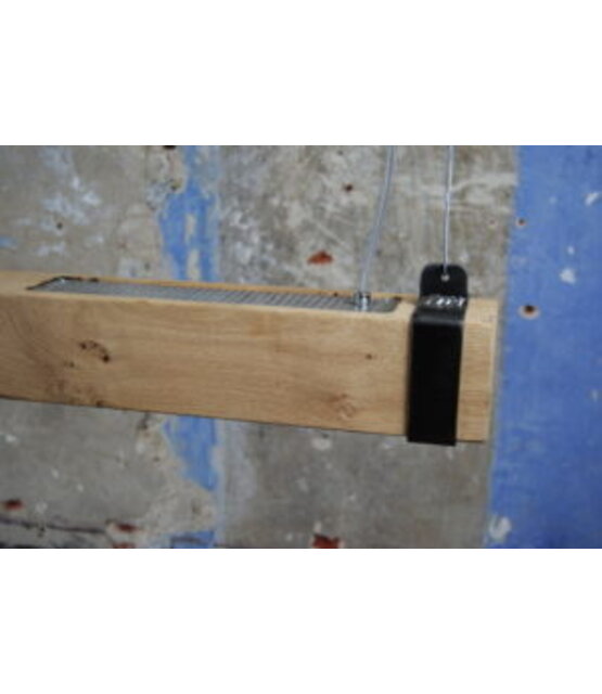 LED eikenhouten hanglamp - 150cm - LED strip