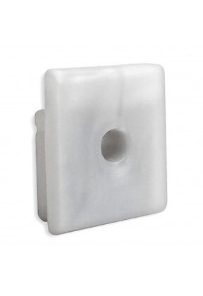 Eindkap voor LED profiel met kabeldoorvoer 18.1ALU.H20 18.1ZWART.H20 18.1WIT.H20