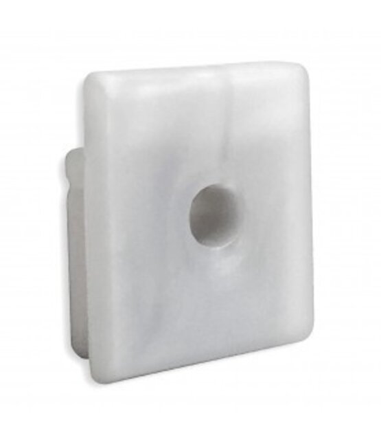 Eindkap voor LED profiel met kabeldoorvoer 18.1ALU.H20 18.1ZWART.H20 18.1WIT.H20