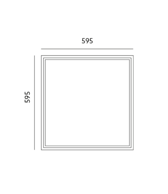 LED paneel - Natuurlijk wit - 4000 kelvin - 60x60 cm