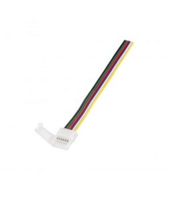 12mm RGBCCT LED strip connector 1 zijdig – soldeervrij – klik connector – 12mm tot 60 LED's - IP20
