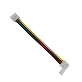 12mm RGBCCT LED strip connector 2 zijdig – soldeervrij – klik connector – 12mm tot 60 LED's - IP20