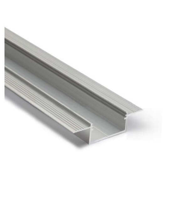 Trimless LED stucprofiel inclusief klikafdekking 33,4 mm x 15,9 mm - XL29TrimlessALU