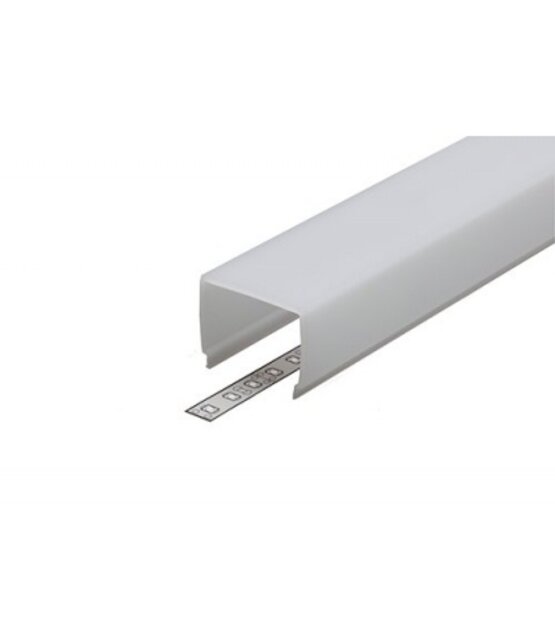 LED profiel 2 meter met afdekking 33,40 mm x 33,40 mm - PN33ALU.C3 - 2 meter