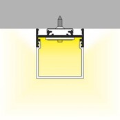LED profiel 2 meter met afdekking 33,40 mm x 33,40 mm - PN33ALU.C3 - 2 meter