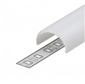 LED hoekprofiel 2 meter met afdekking 14.5 mm x 14.5 mm - C20ALU