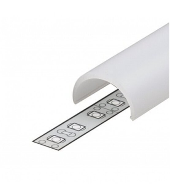 LED hoekprofiel 2 meter met afdekking 14.5 mm x 14.5 mm - C20ALU