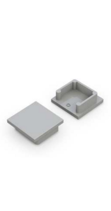 Eindkap voor LED profiel zonder kabeldoorvoer 20ALU