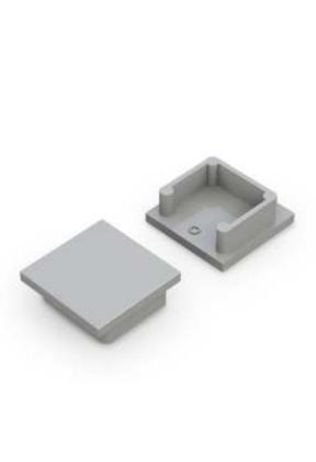 Eindkap voor LED profiel zonder kabeldoorvoer 20ALU