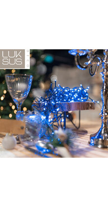 Kerstboomverlichting Blauw 200 LED - 15 meter - IP44 voor binnen & buiten
