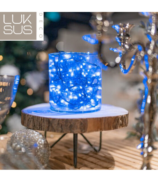 Kerstboomverlichting Blauw 200 LED - 15 meter - IP44 voor binnen & buiten