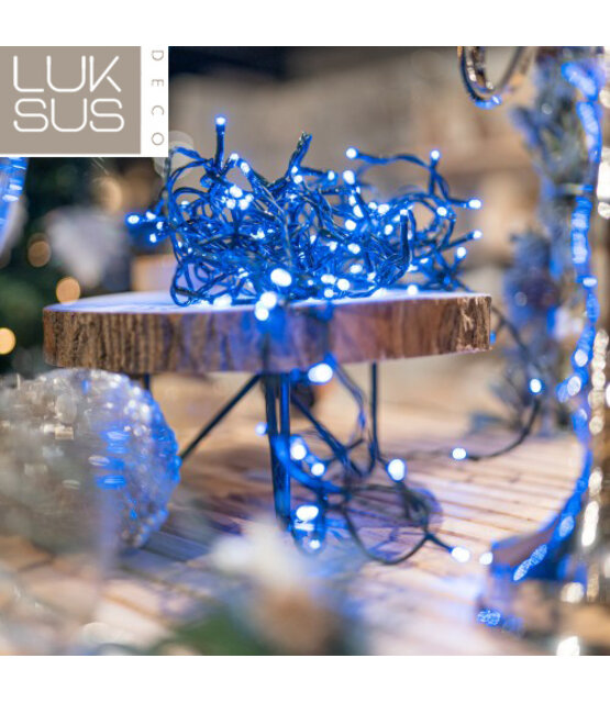Kerstboomverlichting Blauw 200 LED - 15 meter - IP44 voor binnen & buiten