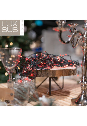 Kerstverlichting rood 320 LED lampjes - 32 meter met 8 functies - IP44 voor binnen en buiten – LUKSUS