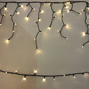 16 meter x 0,4 meter - IJspegel kerstverlichting 100 LED’s – zwarte kabel - professioneel - IP65 waterdicht - LUKSUS