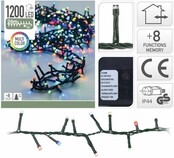 Cluster Kerstverlichting - multi color - 24 meter – 1200 LED