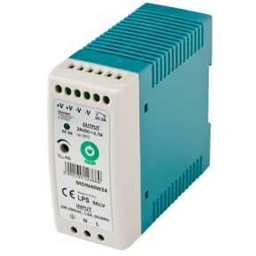 DIN Rail LED voeding 40 watt 24 volt 1,70 Ampère - IP20 - MDIN40W24