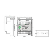 Din Rail LED Voeding 60 watt 12 volt 5 Ampère - IP20 - DIN60W12