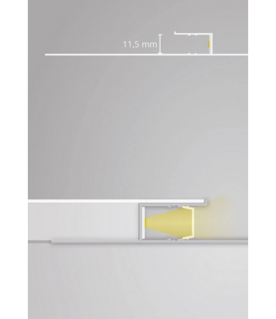 LED wand profiel 2 meter 133,10 mm x 12,50 mm GIPS13ALU