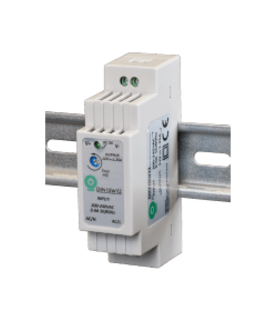 DIN Rail LED voeding 15 watt 12 volt 1,25 Ampère - IP20 - MDIN15W12