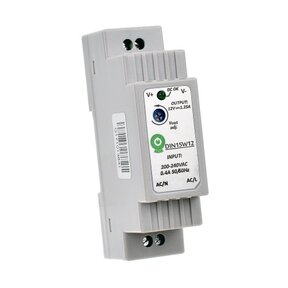 DIN Rail LED voeding 15 watt 12 volt 1,25 Ampère - IP20 - DIN15W12