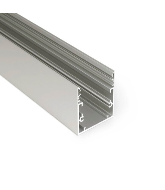 LED XXL profiel 3 meter met afdekking 53 mm x 53 mm - XL53ALU