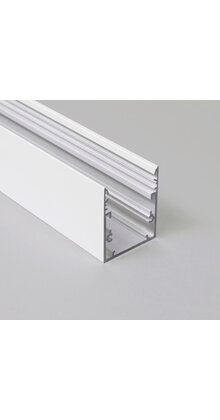 LED XXL profiel 3 meter met afdekking 53 mm x 53 mm - XL53WIT
