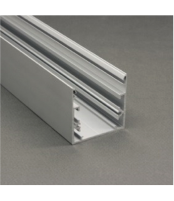 LED XXL profiel 4 meter met afdekking 53 mm x 53 mm - XL53WIT