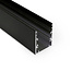LED profielen Luksus Zwart LED XXL profiel 4 meter met afdekking 53 mm x 53 mm - XL53ZWART
