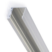 LED profiel met de zijkant geopend 2 meter met afdekking 33,40 mm x 38 mm - PN30.C1ALU