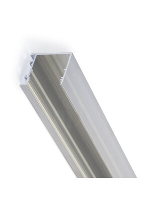 LED profiel met de zijkant geopend 2 meter met afdekking 33,40 mm x 38 mm - PN30.C1ALU