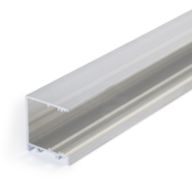 LED profiel met de zijkant geopend 2 meter met afdekking 33,40 mm x 38 mm - PN30.C1ALU