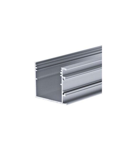 LED profiel met de zijkant geopend 2 meter met afdekking 33,40 mm x 38 mm - PN30.C1ALU