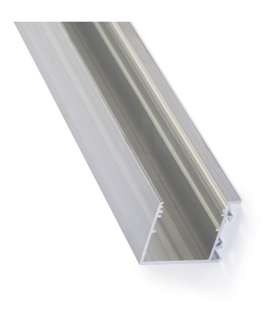 LED profiel met de zijkant geopend 2 meter met afdekking 33,40 mm x 38 mm - PN30.C1ALU