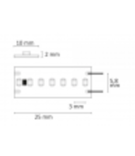 PRO LED strip 24 volt blauw 15W 2000lm 280LED p/m IP20 - 5 meter