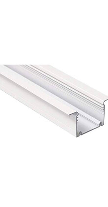 LED XXL inbouw profiel 2 meter met afdekking 77 mm x 36 mm - XL70WIT
