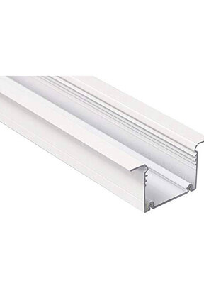 LED XXL inbouw profiel 2 meter met afdekking 77 mm x 36 mm - XL70WIT