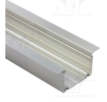 LED XXL inbouw profiel 2 meter met afdekking 77 mm x 36 mm - XL70ALU