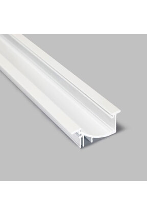 Wit LED inbouw profiel 4 meter 53 mm x 13,5 mm F8WIT