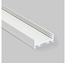 Wit LED XL profiel 2 meter met lage afdekking 33,4 x 12,8 mm - XL10WIT