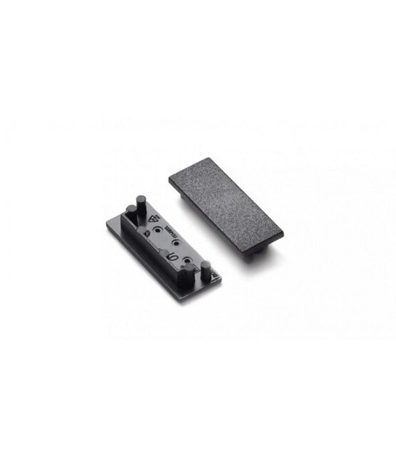 Eindkap t.b.v. LED profiel XL10ZWART zonder kabeldoorvoer